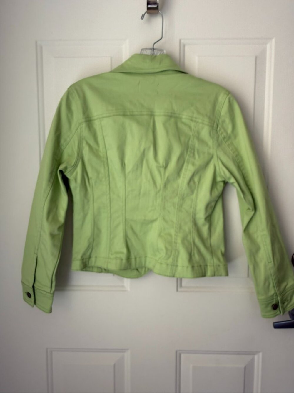 Live a Little Fitted Petite Denim Jacket - Picture 5 of 6
